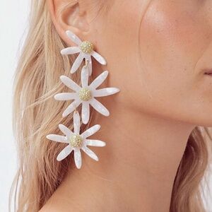 For Love and Lemons Lucite Daisy Earrings